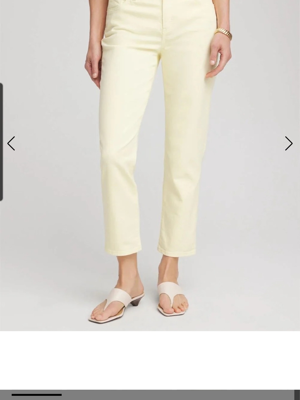 Chico's Slimming® Girlfriend Slim Leg Cream Pants